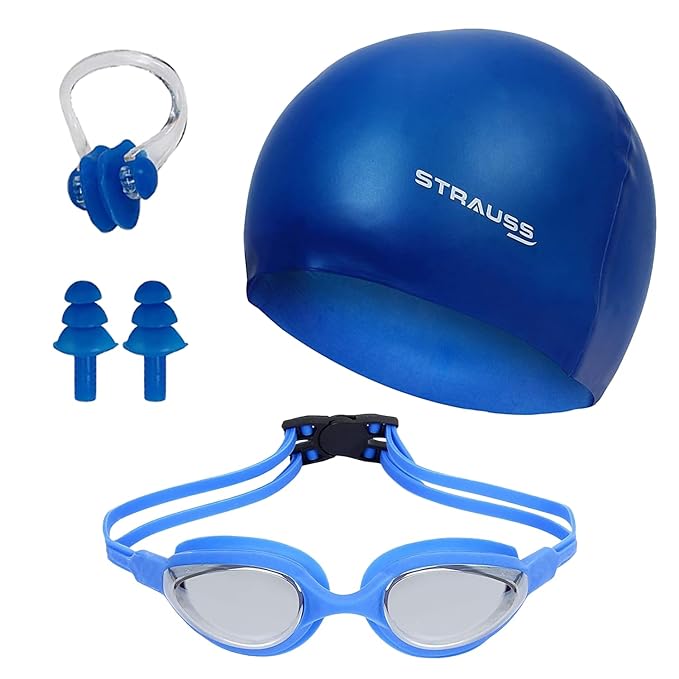 COMING SOON - STRAUSS Swimming Goggles Set with UV and Anti Fog Protection - Ideal for All Age Group